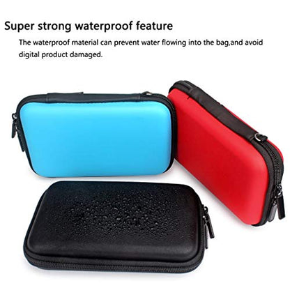 Aprince Digital Gadget Case Waterproof Memory Card Case,Designed for External Hard Drive,USB Flash Drives,Power Banks - Best for Traveling - color: Black