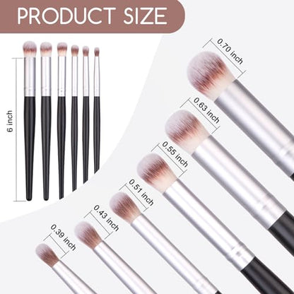 Drybrush Set - Premium Art Paintbrush Set for Miniatures,6 Different Sizes | Ultra-Soft Vegan Fibers,Banner Painting Supplies,Ideal for Detailing - style: 6P Black