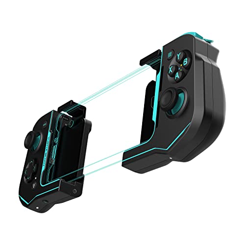 Turtle Beach Atom Mobile Game Controller with Bluetooth for Cloud Gaming on Android Mobile Devices with Compact Shape, Console Style Controls & Low Latency Bluetooth - Black/Teal - color: Black/Teal