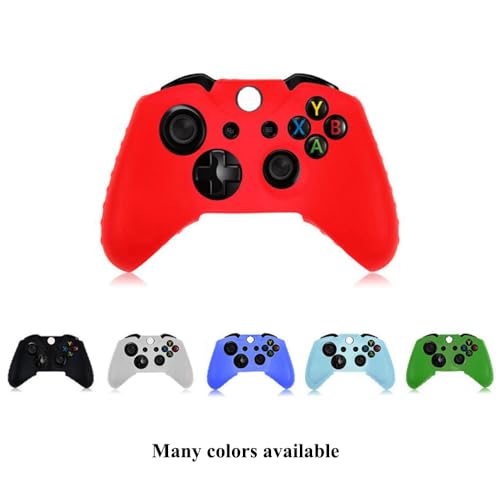 OSTENT Soft Protector Silicone Skin Case Cover Pouch for Microsoft Xbox One Controller Color Red - color: Red