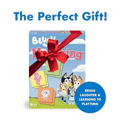 Wonder Forge Bluey Matching Game - Family & Toddler Games - Educational Toys - Memory & Brain Games for Kids Ages 3-5, Indoor Recess