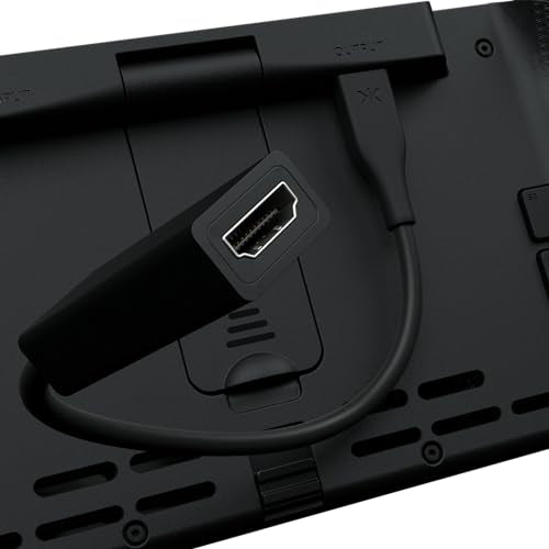 CRKD Nitro Deck+ with HDMI Adapter - Handheld Pro Controller for Nintendo Switch & OLED Model - TV Dockable - Programmable Sidekicks & Back Buttons - True Collection System (Clear Black Edition) - color: Clear Black Edition