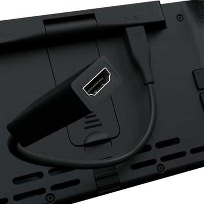 CRKD Nitro Deck+ with HDMI Adapter - Handheld Pro Controller for Nintendo Switch & OLED Model - TV Dockable - Programmable Sidekicks & Back Buttons - True Collection System (Clear Black Edition) - color: Clear Black Edition