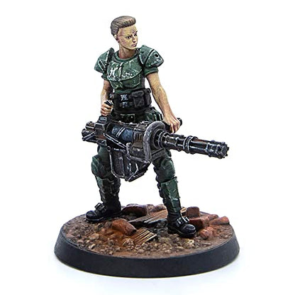 Modiphius Fallout Wasteland Warfare: Survivors: Reilly's Rangers - 5 Miniatures, 32mm Unpainted Resin Figures, Capital Wave RPG - style: Reilly's Rangers