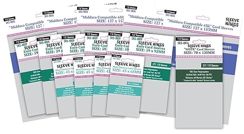 Middara Act 2+ 3 All in Compatible Card Sleeve Bundle (8802 X 4, 8809 X 6, 8814 X 1, 8836 X 5) - style: Middara Act 2+3 All In (8802 x 4 + 8809 x 6 + 8814 x 1 + 8836 x 5)