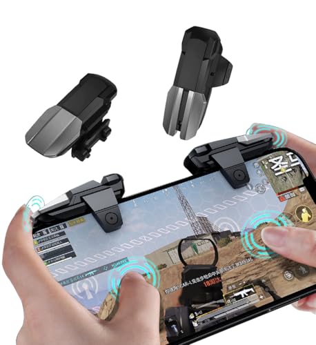 PUBG Mobile Triggers 13 in 1 Combo, 4 Gaming Triggers Mobile Phone Game Controller for PUBG/Knives Out/Call of Duty/Rules of Survival, Aim & Fire Trigger for iPhone & Android Phone