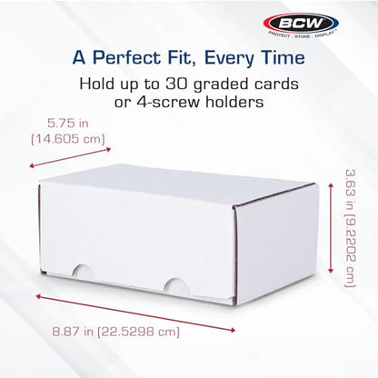 BCW Graded Card Storage Box - Sports & Trading Card Holder - 1 Pack