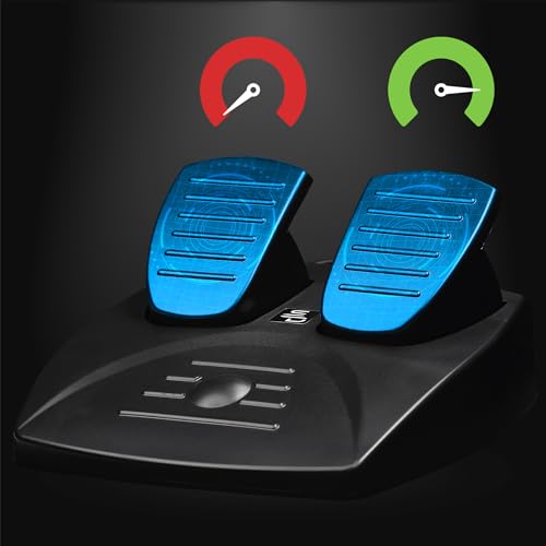 SUBSONIC - Superdrive SV250 Racing Wheel Switch 2/Switch PS4 PC Xbox Series | Steering Wheel with Pedals and Paddles - Vibration - 3 Sensitivity Modes - Diameter 22 cm, Rotation 180°