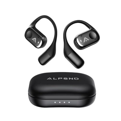 Joy Open-Ear Headphones, Wireless Bluetooth 5.4 Earbuds, Over-Ear Around-Ear Earhook, Sports Fit for Running & Workouts, ENC Clear Calls, HD Sound, App EQ, 40H Battery, IPX4 Sweatproof, Black - color: Black