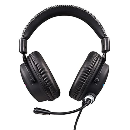 Acer Nitro Gaming Headset II: 50mm Drivers | Retractable Omni-Directional Noise-Canceling Microphone with On-Cable Controls | Over-Ear Design with RGB Lights, (Pack of 1) | 50mm drivers, retractable omni-directional noise canceling microphone, over-ear co