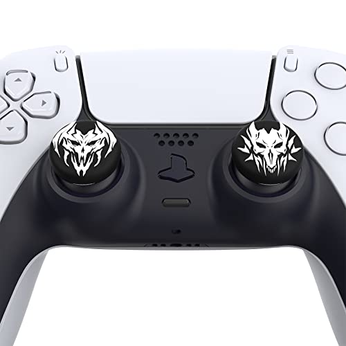 PlayVital Halloween Thumb Grip Caps for Nintendo Switch 2 Pro, Switch Pro Controller, Joystick Caps Cover for ps5, Edge, ps4, Xbox Series X/S, Xbox One, Elite Series 2 Controller - Lich Demons - color: Lich Demons