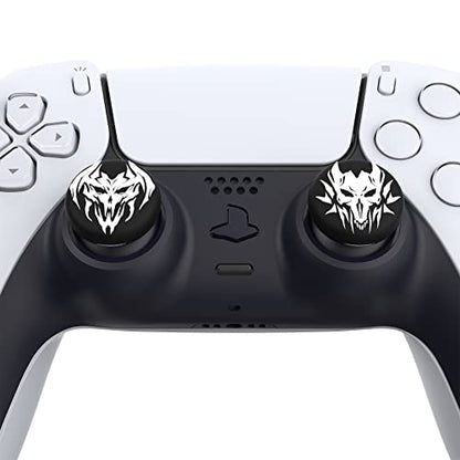 PlayVital Halloween Thumb Grip Caps for Nintendo Switch 2 Pro, Switch Pro Controller, Joystick Caps Cover for ps5, Edge, ps4, Xbox Series X/S, Xbox One, Elite Series 2 Controller - Lich Demons - color: Lich Demons