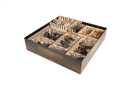 The Broken Token Game Organizer Compatible with The Lord of The Rings: Spreading War Expansion - Wooden Game Organizing Box with Multiple Trays and Dividers - style: Spreading War Expansion