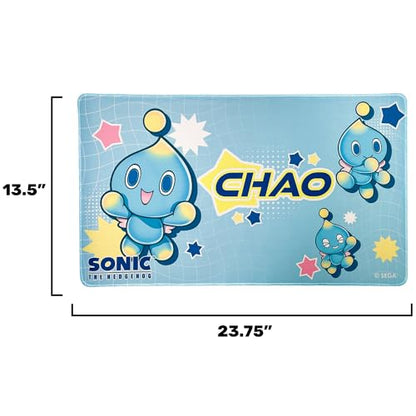 KESS: Sonic: Playmat - Chao - 23.75 x 13.5 Neoprene, Non-Slip, Tabletop Accessory, Comfort & Protection Surface, Card-Board-Dice-RPG Games, Mouse Pad - style: Chao