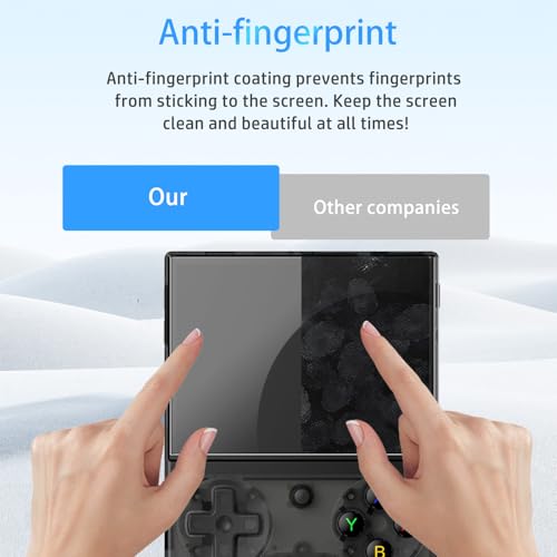 NOUKAJU Screen Protector for G350 Game Console, HD Tempered Glass,9h Hardness,Scratch,Anti-Fingerprin,Tempered Glass Film Guard for G350 Retro Handheld Game Console[3 Pack]