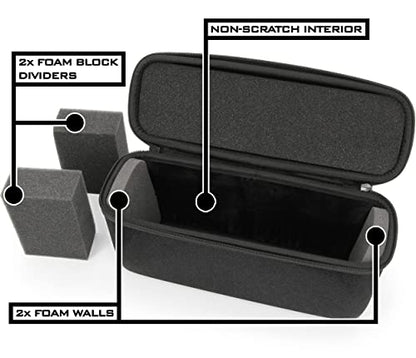 CASEMATIX Graded Card Case – Fits 30+ PSA, BGS, CGC Slabs or 140+ Toploaders – Sports Trading Card Storage Box with Scratch-Resistant Dividers – Holds One Touch & Magnetic Card Holders