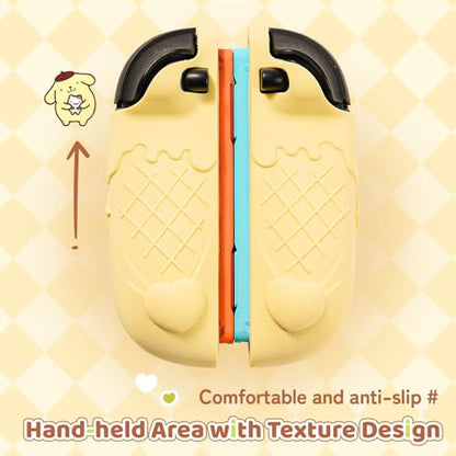 Kuitmor Silicone Protective Shell Compatible with Joy con of Switch 2, Soft Silicone Cover Case, Anti-Scratch Protective Case for Switch 2025 Controllers (Yellow Pompompurin)
