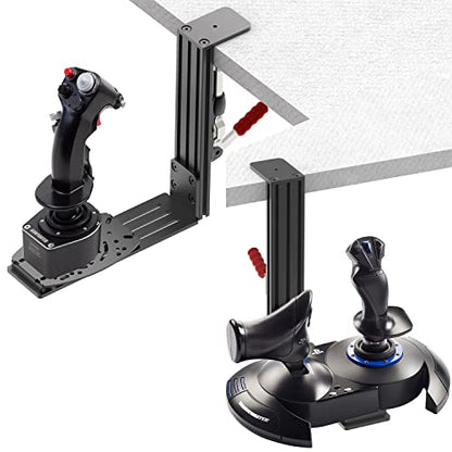 Universal Hotas Desk Mount for Thrustmaster Warthog 10C&Throttle/Winwing Orion 1&2/T.16000M FCS/TCA Officer Pack Airbus/VKB Gunfighter MK.LLL/Logitech X52/X52 Pro/X55/X56/VPC WarBRD (Two Pack)