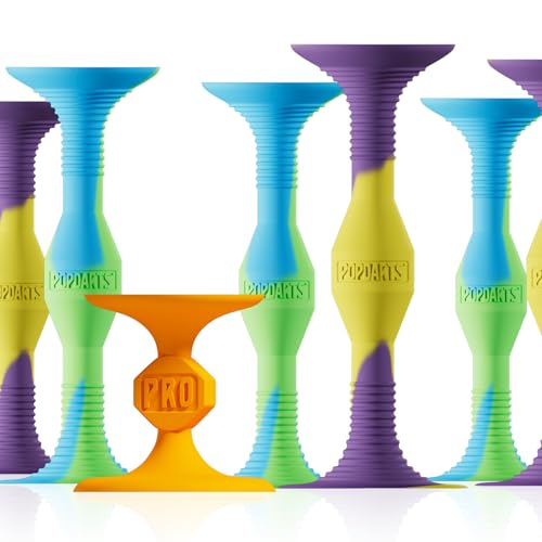 Popdarts PRO Pack Game Set (Wigglenobber Target Marker) - Indoor, Outdoor Suction Cup Throwing Game - Competition with a POP - color: Multicolor