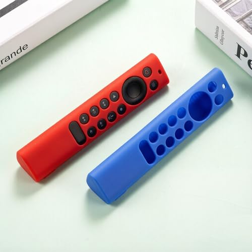 Silicone Protective Cover for NVIDIA Shield TV Pro/4K HDR Remote Controller Series, Light Weight Kids-Friendly Silicone Skin Anti-Slip/Shockproof with Hand Strap - color: Red