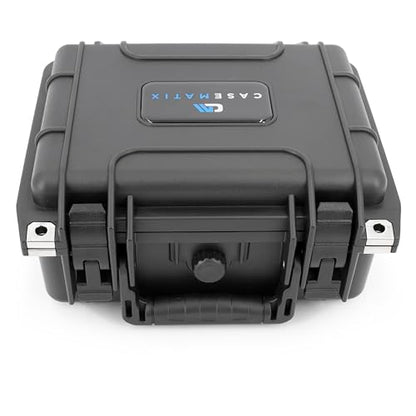 CASEMATIX 11" Waterproof Hard Case with Customizable Foam for Portable Electronics, Tools and Accessories - Hard Shell Small Plastic Case with Pre-Diced Travel Case Foam Interior - size: 11"