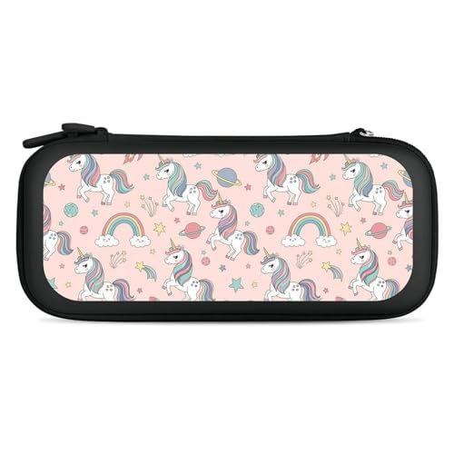 Portable Carrying Case for Switch, Protective Travel Case with 15 Game Cartridges, Unicorns Pink Game Bag - color: Design (216)