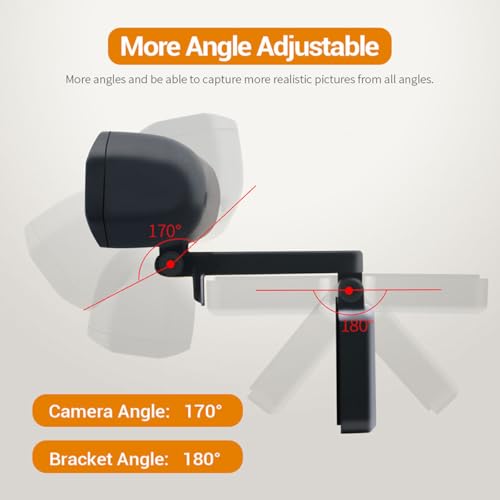 1080P Webcam with Microphone, HD Webcam Web Camera with Tripod Stand, Widescreen USB Computer Camera, Streaming Mic Web cam for Online Calling/Conferencing,Facetime/YouTube Desktop Laptop PC