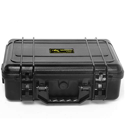 12" Hard Case with Pick Pluck Foam Insert, 13.3 x 10.5 x 4.3 Inch - Watertight Airtight Case for Pistol, Recorder, Camera, Microphone, GoPro - size: Inner 12" x 8.5" x 4"