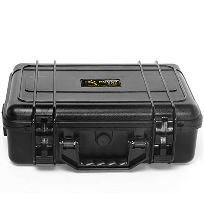 12" Hard Case with Pick Pluck Foam Insert, 13.3 x 10.5 x 4.3 Inch - Watertight Airtight Case for Pistol, Recorder, Camera, Microphone, GoPro - size: Inner 12" x 8.5" x 4"