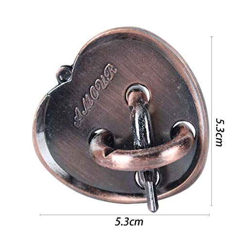 Brain Teaser Puzzle for Adults Puzzles Metal Hole Lock Adult Educational Toy Jigsaw IQ Puzzle (Orange) - color: Orange
