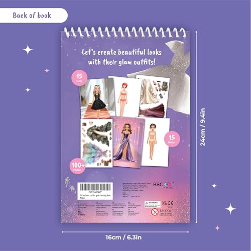 Fashion Sticker Book for Kids Girls Activity Design | Dress up runway activity with guided design pages sparks creativity; perfect for little designers ages 5 and up. - color: Sticker Dress Up Fashion Runway