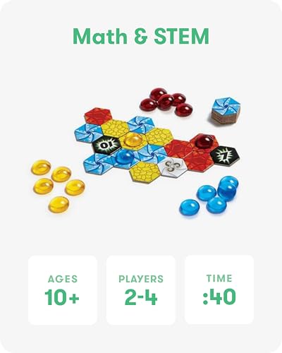 SimplyFun Matter Board Game – Area Control Strategy Game for Teens and Adults Ages 10+ – Includes Game Board, 92 Element Tiles, 56 Elementals, 14 Matter Tiles, 4 Player Screens, 2 Bags – 2-4 Players - style: Matter