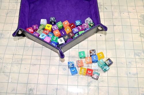 SmartDealsPro 50-Pack D6 6 Sided Dice Polyhedral Dice with Pouch for DND RPG MTG Table Game (D6, Mix Color) - color: Mix Color, style: D6