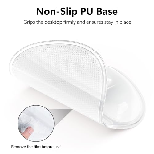 AKIT Ergonomic Mouse Pad and Keyboard Wrist Rest, Gel Wrist Rest for Computer Keyboard, Non-Slip Base, Pain Relief, Mousepad Set for Gaming, Home and Office, Clear - color: Clear