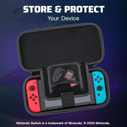 PDP Gaming GLOW Bundle Kit: REMATCH Wired Pro Controller + Travel Case, Officially Licensed for Nintendo Switch/Lite/OLED, Legend of Zelda Breath of the Wild Sheikah Shoot (Glow in the Dark) - style: Sheikah Shoot Controller + Case