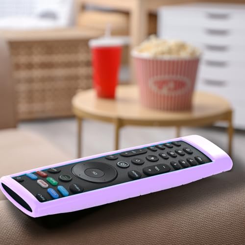 Case for Vizio TV Remote, Cover Compatible with Vizio Smart TV Remote Control XRT136 / XRT140 Silicon Universal Sleeve Skin Glow in the Dark Purple - color: Glow Purple