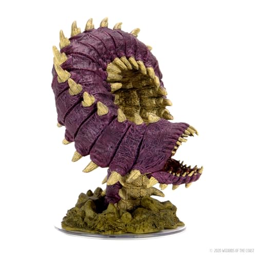 WizKids D&D Icons of The Realms: Fangs and Talons - Purple Worm Premium Set - style: Purple Worm