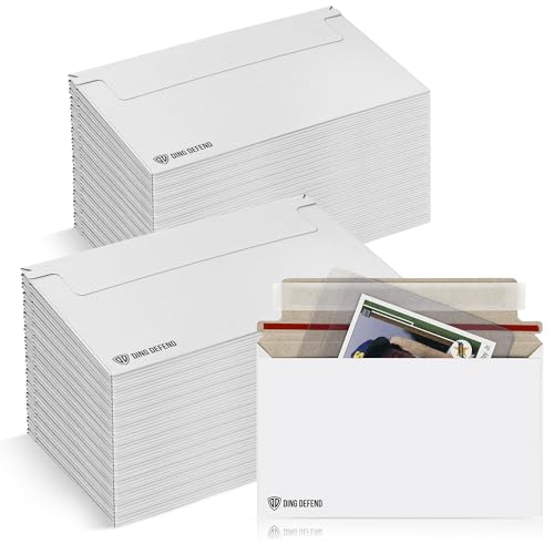 110-Pack Card Shipping Envelopes - 7 x 4.35 Inches Trading Cards Self-Adhesive Mailers, Perfect Fit for Semi-Rigid Sleeves, Toploaders & Ding Defend Protectors - Hobby Mailing Supplies - color: White - 110 Pack