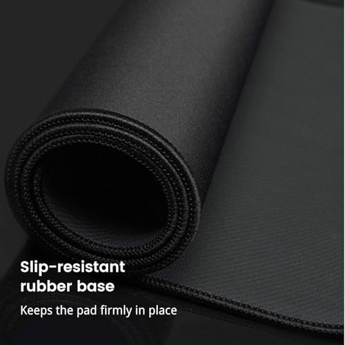 Gaming Mouse Pad, Large Mouse Pads Waterproof Extra Large Big Mouse Pad with Stitched Edge, XXXL Non-Slip Black Computer Mousepad Desk Mat for Gamer, Office & Home, Black - color: Black, size: 35.4L x 15.7W inches