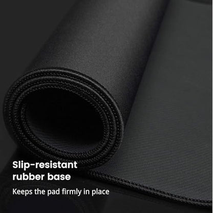 Gaming Mouse Pad, Large Mouse Pads Waterproof Extra Large Big Mouse Pad with Stitched Edge, XXXL Non-Slip Black Computer Mousepad Desk Mat for Gamer, Office & Home, Black - color: Black, size: 35.4L x 15.7W inches