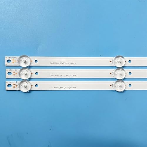 for 3pcs 1TV Backlight Strip 5LED Compatible with 28 Inch Models C28DC2000 28A3000 H28B7100C SVJ280A01 REV3 5LED 130402 M280X13 E1 HL2830HD