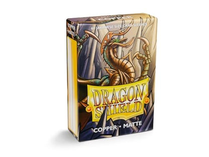 Dragon Shield | Japanese Size Card Matte Sleeves | 60 CT - Smooth & Tough Premium TCG Sleeves - Compatible with Yu-Gi-Oh, Naruto, Cardfight & Vanguard | Copper - color: Copper Matte
