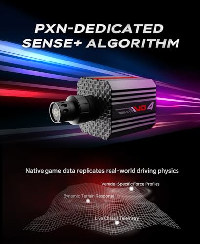 PXN VD4 Direct Drive Racing Wheel Bundle, 4Nm Force Feedback, for Windows | Servo Motor, 11 in Wheel with Quick Release, Hall Effect Pedals, Table Clamp, PC Tuning Software Support
