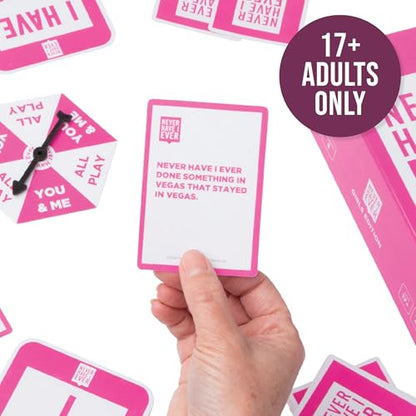 Never Have I Ever - The Ultimate Party Game for Bachelorette Parties, Ladies’ Nights, Girlfriends’ Game Nights, and Social Gatherings | Paddles Included | Intended for Mature Adult Women Ages 17+ - style: Bachelorette