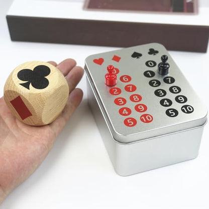 Euchre Marker Dice Cube (2 in) Scorer Board Playing Cards Scoreboard Marker Game Dice Indicator for Euchre Enthusiasts