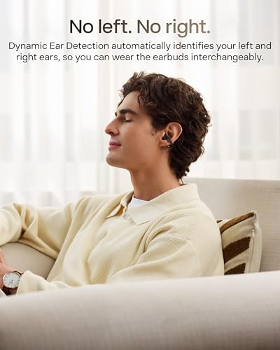 SHOKZ OpenDots 2 Open-Ear Clip-On Earbuds with Upgraded Dolby Audio, 3-Mic Clear Calls, Rich Bass, Up to 40 Hrs of Audio, Wireless Charging, Interchangeable Left/Right Earbuds, IP57, Bluetooth 6.1 - color: Black