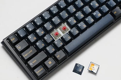 Ducky One 3 Mini Pro Nazca 8K 60% Hotswap RGB Triple Shot PBT Mechanical Keyboard - Cherry MX2A Red | 60% mechanical gaming keyboard with hot-swappable switches, PBT tripleshot keycaps, RGB backlight - size: Cherry MX2A Red, style: 60%