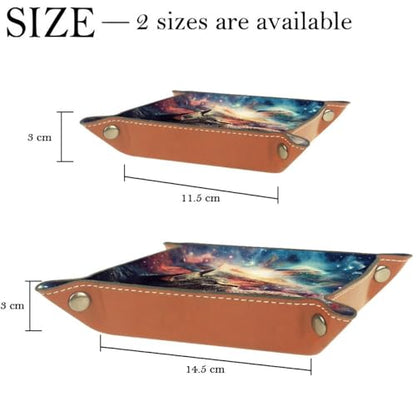 Galaxy Cat Donut Planet Dice Tray Dice Rolling Tray Folding Dice Holder for Dice Games, Like RPG, DND and Other Table Games - color: Multi 3