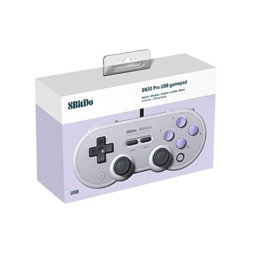 8Bitdo Sn30 Pro USB Gamepad for Windows, Raspberry Pi (Sn Edition) - PC - color: SN Edition
