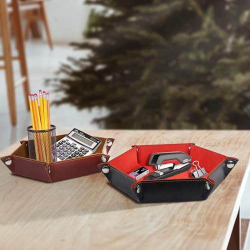 K.T. Fancy Dice Tray 8 Pieces Folding D&D Dice Tray Dice Holder Storage Box for Dice Rolling Tray PU Leather and Velvet. - style: 8 PCS